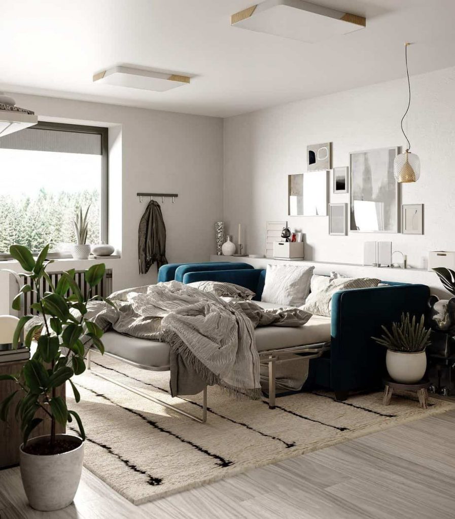 A Bed In A Studio Apartment? Here's How To Make It Look Nice