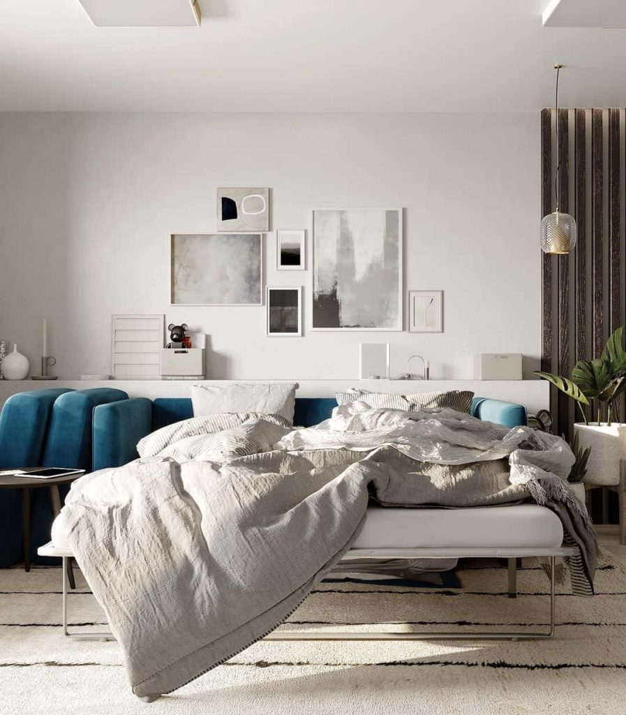 A Bed In A Studio Apartment? Here's How To Make It Look Nice